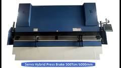 Hybrid Press Brake Machine 500Ton 6Meter 6+1 Axes DA66T