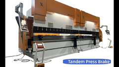 Tandem Press Brake 200Ton 3200 Delem DA53T with 6 axes