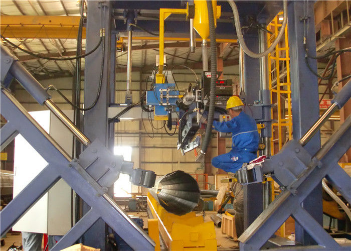 Q235A High Mast 601000mm Light Pole Welding Machine