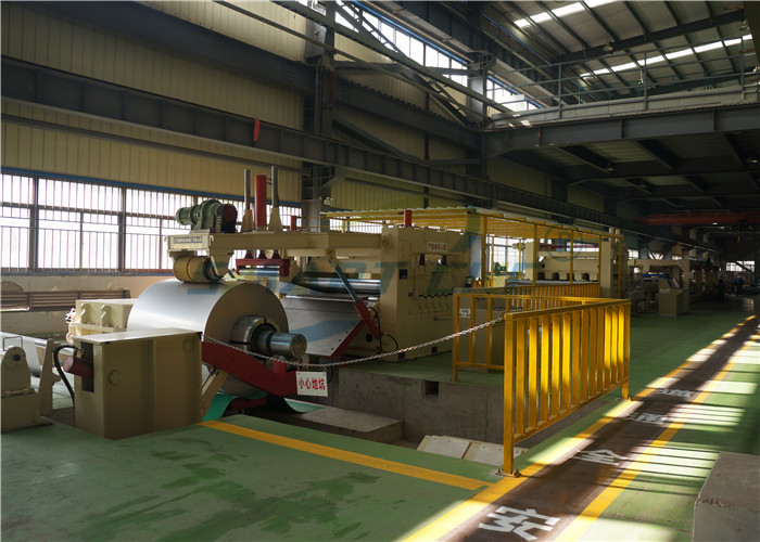 Steel Coil Cut To Length Line , 16×2200 Sheet Metal Slitter Machine